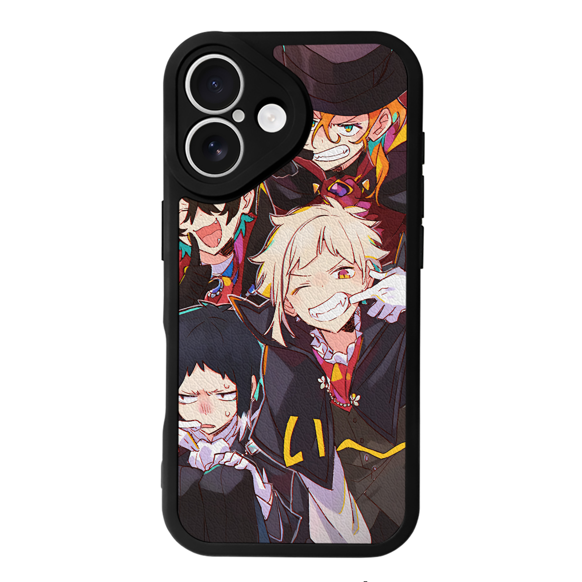 （画像用） 文豪ストレイドッグス Bungo Stray Dogs 【iPhone 16シリーズ対応】シリコンスマホケース（レザー調） 材質：シリコン